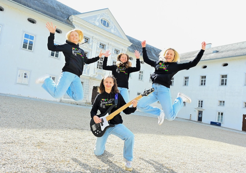 Die Mädels der Band FSG‘s – Ella, Julia, Klara & Lilly freuen sich auf den Bundeswettbewerb! (Bild: Evelyn Hronek)