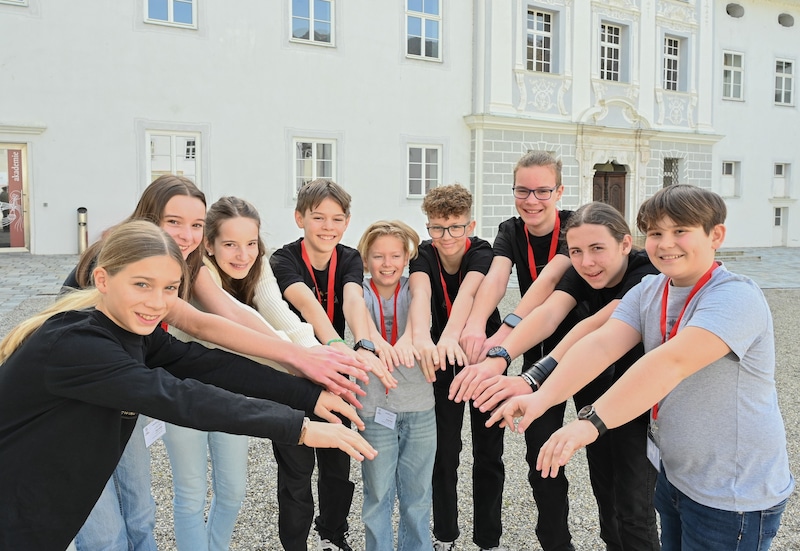 Growing Mindset – die neunköpfige Band aus der MS Althofen sorgte für Gänsehaut! (Bild: Evelyn Hronek)