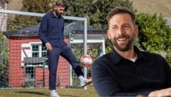 Guido Burgstaller gaberlte beim Interview mit der „Krone“ wieder. (Bild: Krone KREATIV/Urbantschitsch Mario)