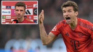 Thomas Müller (Bild: Krone KREATIV/AFP, glomex, krone.at-grafik)