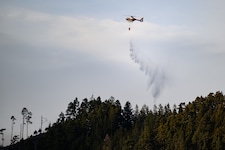 Die Flammen wüteten im Rax-Gebirge und lösten am Samstagvormittag einen Großeinsatz der Feuerwehr und Polizei aus. (Bild: MAX SLOVENCIK)