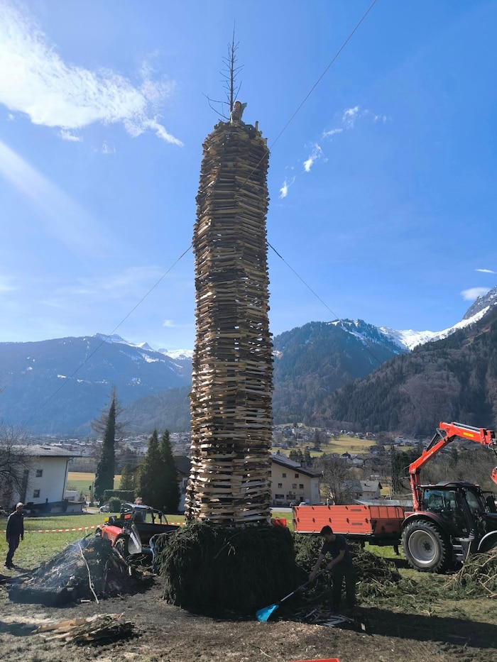 Der neue Funken in St. Anton stand innerhalb eines Tages. 