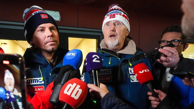 Norway's sports director Jan Erik Aalbu (right) admitted to cheating at the World Championships. (Bild: TERJE PEDERSEN)