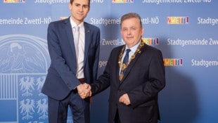„Große Koalition“ in Zwettl: Alexander Leutgeb wird neuer Vizebürgermeister, in der Braustadt, Stadtchef bleibt Franz Mold von der ÖVP.  (Bild: Klaus Schindler)