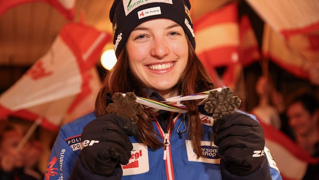 Lisa Hirner könnte Gold statt Bronze erben. (Bild: Tröster Andreas)