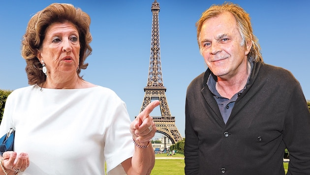 Die Mutter von Emmanuel Macron ist nur eine der internationalen Förderinnen des Salzburger Kulturfestivals. Intendant Markus Hinterhäuser besuchte sie kürzlich in Paris.  (Bild: Krone KREATIV/Markus Tschepp, APA Picturedesk/Gonzalo Fuentes, stock.adobe.com)