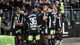 Sturm Graz traf in der Nachspielzeit zum 2:1. (Bild: Pail Sepp)