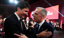 Mark Carney löst Premierminister Justin Trudeau ab, nachdem er sich am Sonntag in der ...