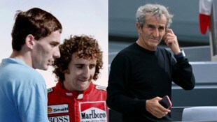 Alain Prost (r.) ist mit der Darstellung seines Charakters nicht einverstanden. (Bild: AFP/AFP or Licensors)