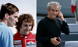Alain Prost (r.) ist mit der Darstellung seines Charakters nicht einverstanden.