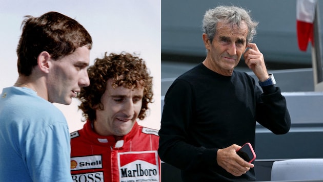 Alain Prost (r.) ist mit der Darstellung seines Charakters nicht einverstanden. (Bild: AFP or Licensors)