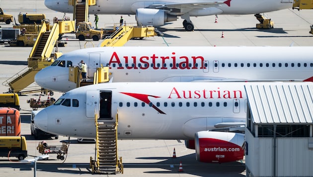 The German trade union Verdi has begun its warning strikes at 13 German airports on a larger scale than originally expected. Austria is also affected (symbolic image). (Bild: MAX SLOVENCIK)