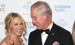 König Charles 2016 mit Kylie Minogue