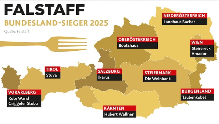 Das siind die besten Restaurants des Landes nach Bundesländern.