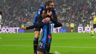 Großer Jubel bei Atalanta (Bild: AP/Spada)
