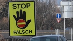 Mit 25 Geisterfahrern im Vorjahr verzeichnete Tirol den historisch kleinsten Wert seit Beginn ...