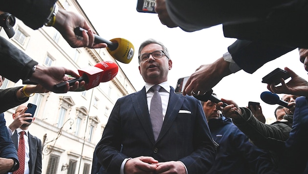 Ex-Finanzminister Magnus Brunner (ÖVP) ist mittlerweile in der EU als Migrationskommissar tätig. (Bild: RICCARDO ANTIMIANI/EPA)