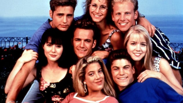 Die Clique von „Beverly Hills, 90210“ (Bild: Everett Collection / picturedesk.com)