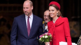 Prinzessin Kate kam zum Gottesdienst anlässlich des Commonwealth Day in einem recycelten Look. (Bild: AFP/Photo by Yui Mok / POOL / AFP)