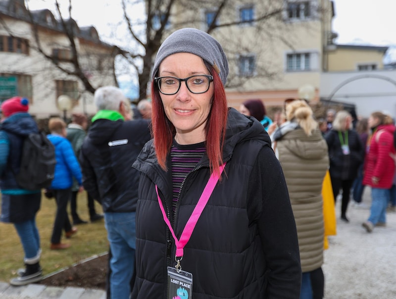 Christine Brüggl, selbst Mutter und Initiatorin der Versammlung.  (Bild: Roland Hölzl)