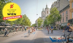 So soll die neue Landstraßer Hauptstraße aussehen. Die Vorarbeiten dazu beginnen bereits im ...