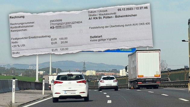 More than 400,000 drivers receive mail from ASFINAG every year because they have been caught without a vignette. It doesn't matter why they don't have one. (Bild: Krone KREATIV/zVg Patrick Huber)