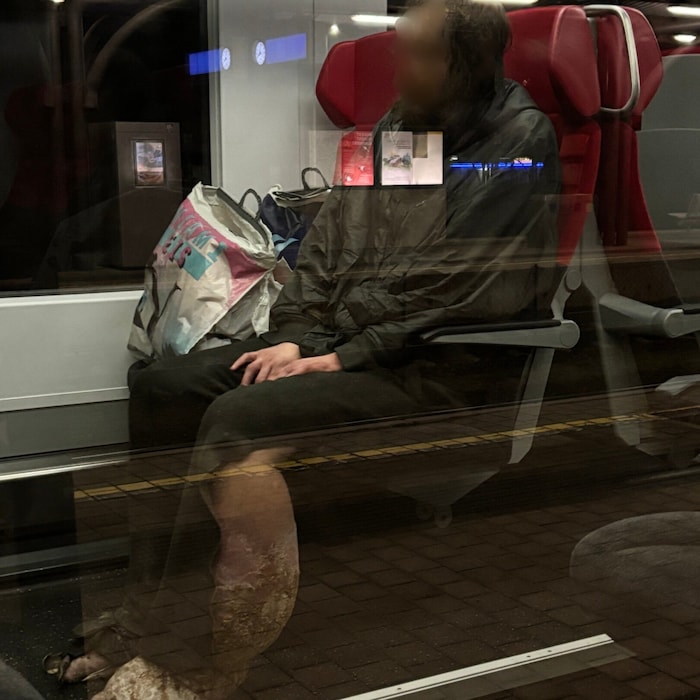 The homeless man refuses all offers to help him.