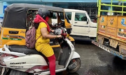 Auf den Straßen von Chennai finden sich noch wenige E-Autos, dafür jede Menge Tuk Tuks und ...