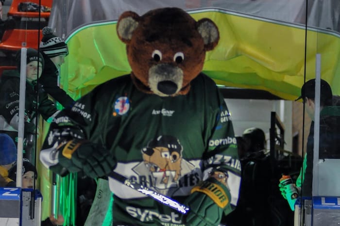 Das Grizzlies-Maskottchen
