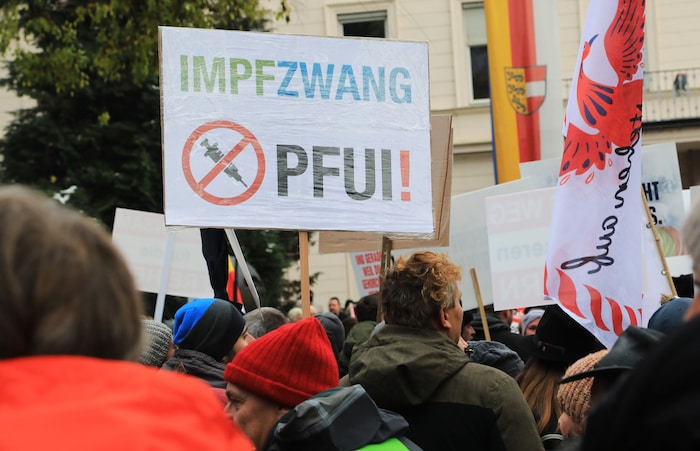 Bei den Impfgegnern sieht man Potenzial für künftige gelbe Wähler.