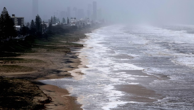 The low pressure system caused heavy rainfall and flooding. (Bild: DAVID GRAY)