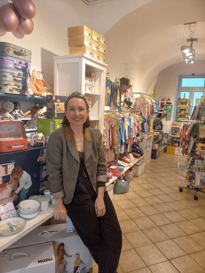 Stella Brunner legt in ihrem Kindergeschäft „Wunschkind“ besonderen Wert auf Nachhaltigkeit.