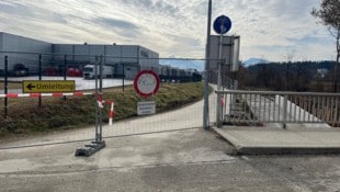 Bis zur Suppanstraße ist der Glan-Radweg gesperrt.