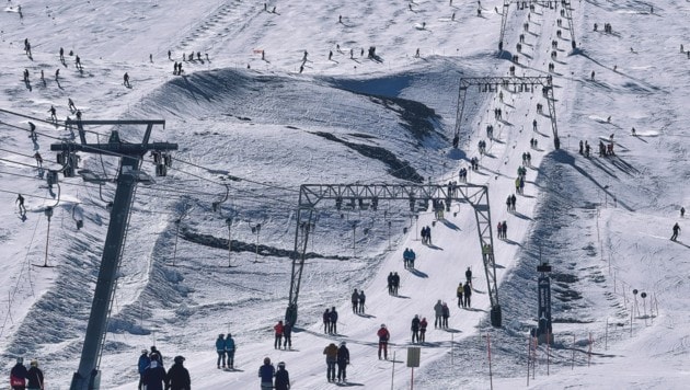 Skifahrer am Kitzsteinhorn