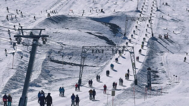 Skifahrer am Kitzsteinhorn