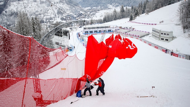 Nächste Absage in La Thuile (Bild: GEPA)