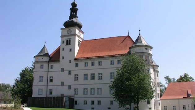 Das Lern- und Gedenkschloss Hartheim im Bezirk Eferding.