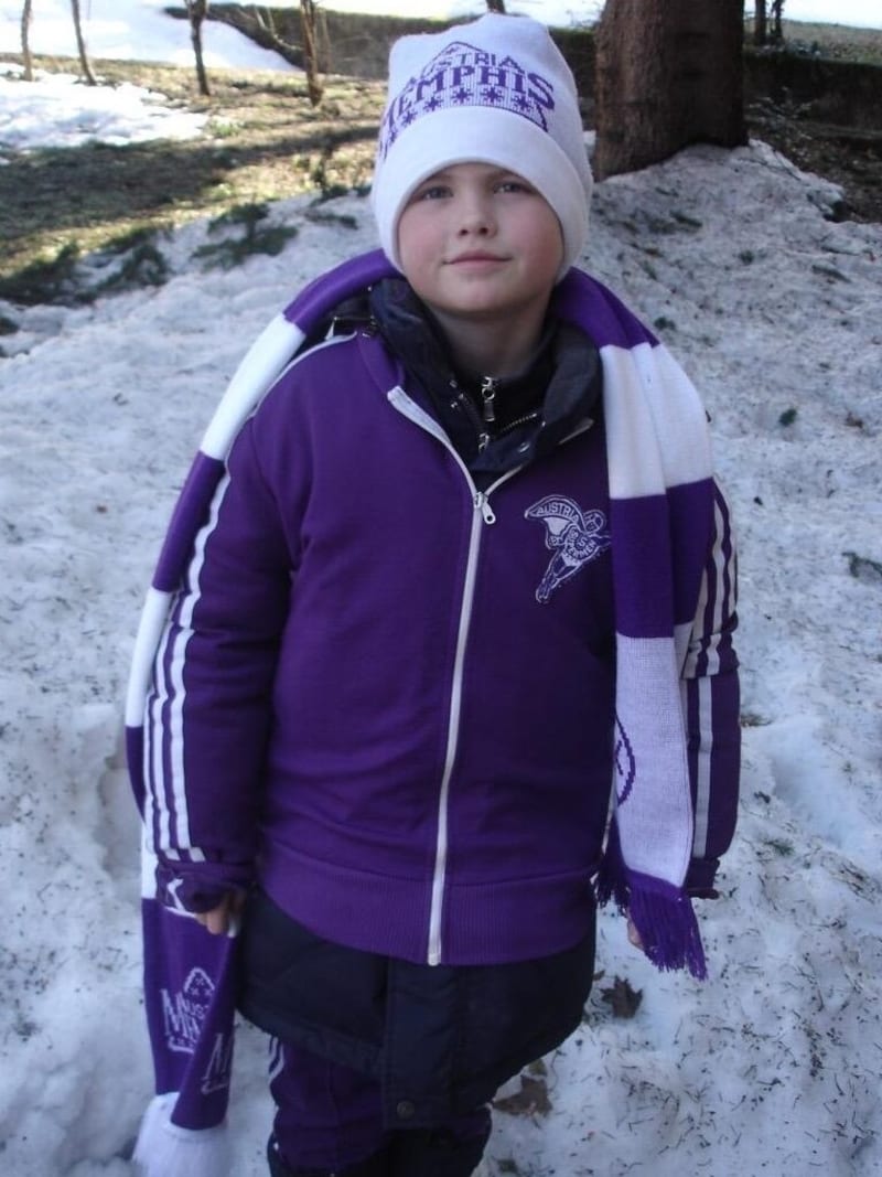 As a child in full Austria Wien kit. (Bild: zvg)