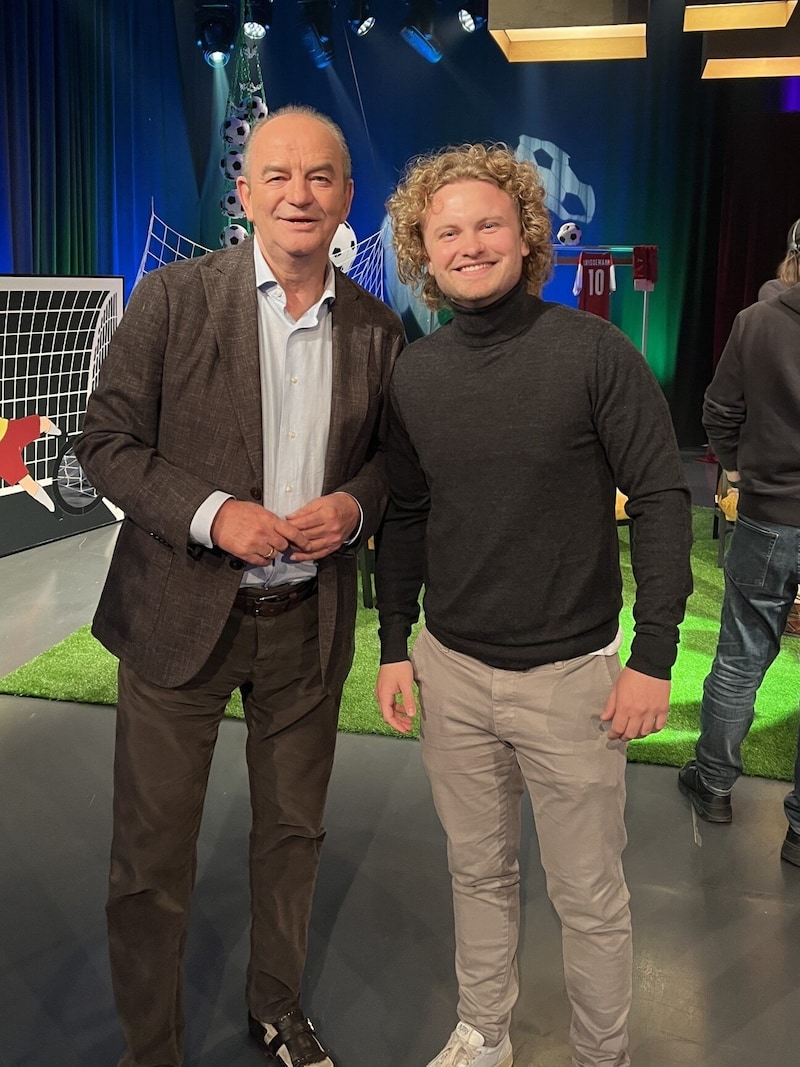 Mit Legende Herbert Prohaska. (Bild: zvg)