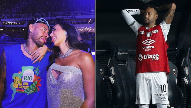 Lieber Karneval statt Kicken? Neymars Fans sind irritiert ... (Bild: APA/AFP/Miguel SCHINCARIOL, Instagram/neymarjr)