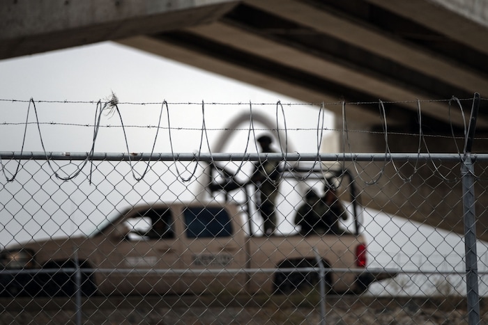 Grenzbeamte an der Grenze zu Tijuana