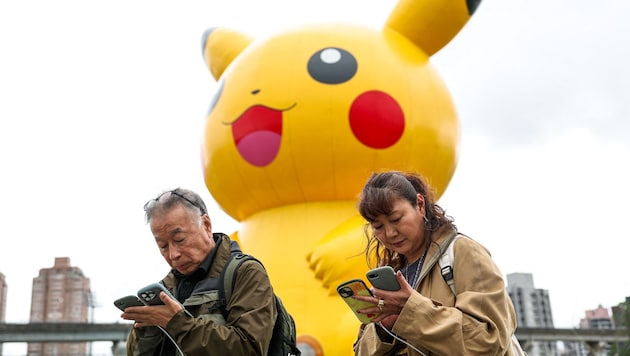 A "Pokémon Go" event in Taiwan (Bild: AFP/I-HWA CHENG)