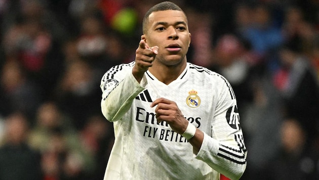 Real Madrids Kylian Mabppe (Bild: APA/AFP/JAVIER SORIANO)