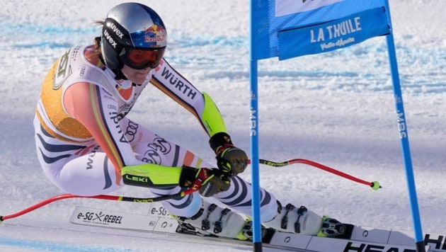 Emma Aicher triumphierte in La Thuile. (Bild: AP)