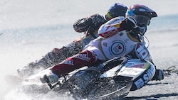 Ein Meister der Schräglage: Eisritter Franky Zorn aus Salzburg.