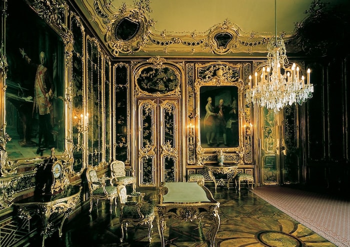 Kostbare Räume in Schönbrunn, die unter das sogenannte „Hofärar“ fielen. 