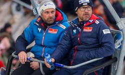 Trainer Andreas Widhölzl und sein Co Harald Diess