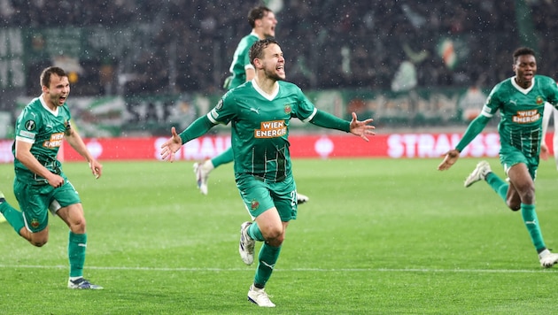 Louis Schaub und Co. wollen in der Conference League weiter jubeln.  (Bild: GEPA)