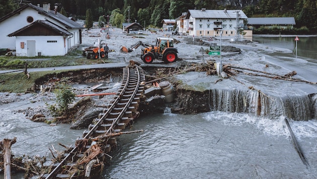 Heftige Überschwemmungen sollen im Oberpinzgau künftig eingedämmt werden. (Bild: EXPA/ JFK)