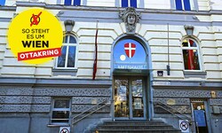 Das Amtshaus für den 16. Bezirk befindet sich am Richard-Wagner-Platz. Dort ist auch ein Mahnmal ...